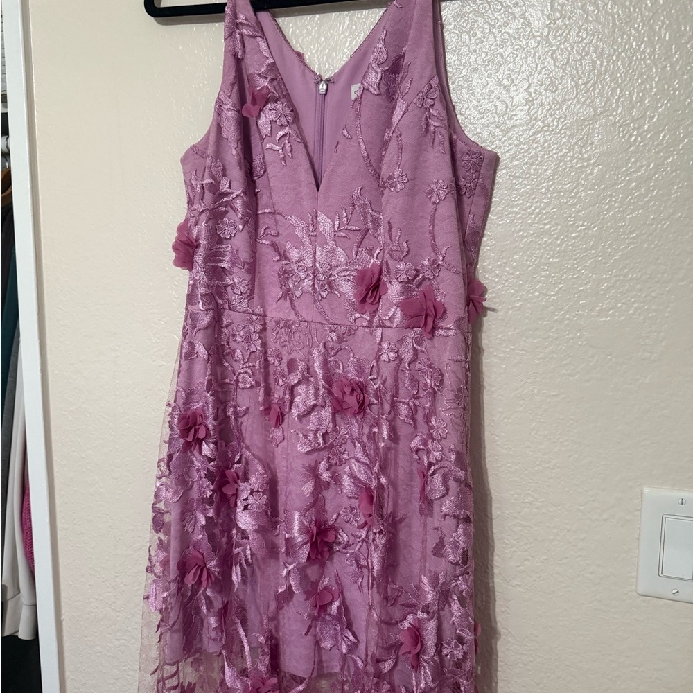 Dress the Population Lavender Floral Maxi Dress